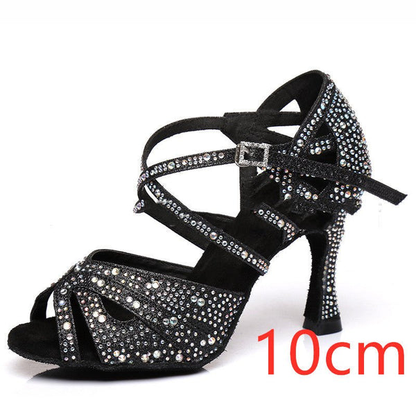 Chaussure Danse Kizomba Tango Femme vue cote - Couleurs Lagon