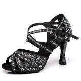 Chaussure Bachata Salsa Femme Talon Haut detail - Couleurs Lagon