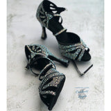 Chaussure Danse Salsa Femme Talon Haut Noir - Couleurs Lagon