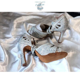 Chaussure Danse Latine Femme Talon Haut vue profil - Couleurs Lagon