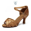 Chaussures Danse Latine Pro Satin 5cm - Couleurs Lagon