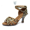 Chaussures Danse Latine Pro Satin 5cm - Couleurs Lagon