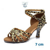 Chaussures Danse Latine Pro Satin 5cm - Couleurs Lagon