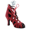 Chaussures Danse Latine Rouge Flannel T5-10cm - Couleurs Lagon