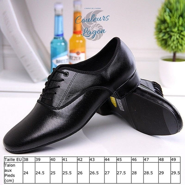 Chaussures de danse en cuir microfibre - Couleurs Lagon