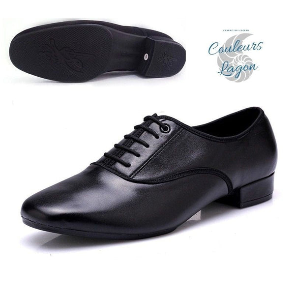 Chaussures de danse en cuir microfibre - Couleurs Lagon