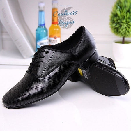 Chaussures de danse en cuir microfibre - Couleurs Lagon