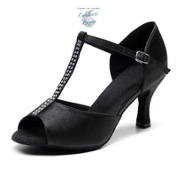 Chaussures de danse latine à boucle pour femmes - Couleurs Lagon