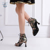 Chaussures de Danse Latine à Lacets T9 Camouflage - Couleurs Lagon