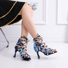 Chaussures de Danse Latine à Lacets T9 Camouflage - Couleurs Lagon