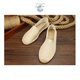 Chaussures de paille et tissu faites à la main - Couleurs Lagon