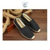 Chaussures de paille et tissu faites à la main - Couleurs Lagon