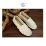 Chaussures de paille et tissu faites à la main - Couleurs Lagon