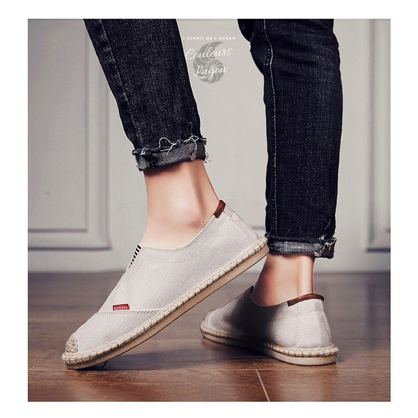 Chaussures de pêcheur décontractées en paille - Couleurs Lagon
