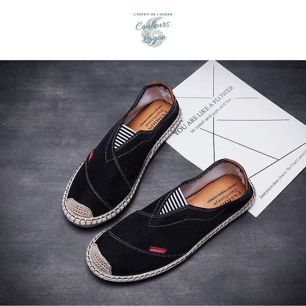 Chaussures de pêcheur décontractées en paille - Couleurs Lagon