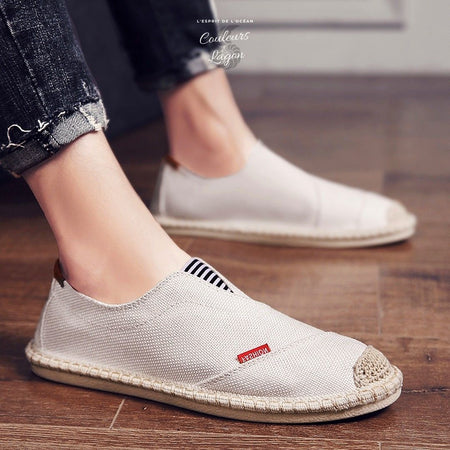 Chaussures de pêcheur décontractées en paille - Couleurs Lagon