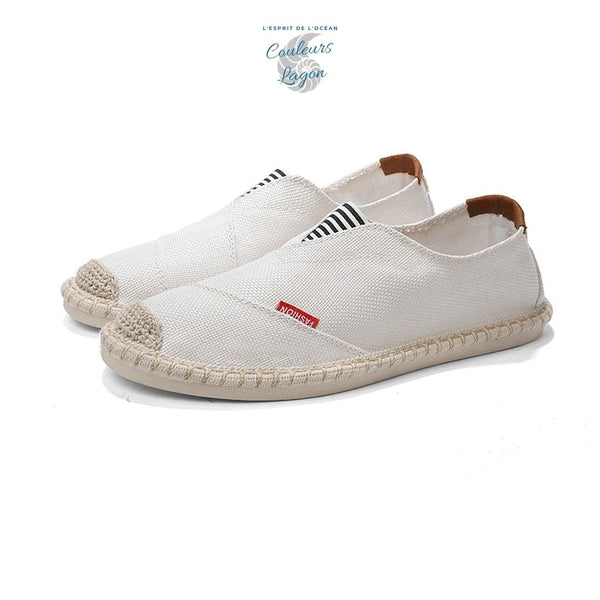 Chaussures de pêcheur décontractées en paille - Couleurs Lagon