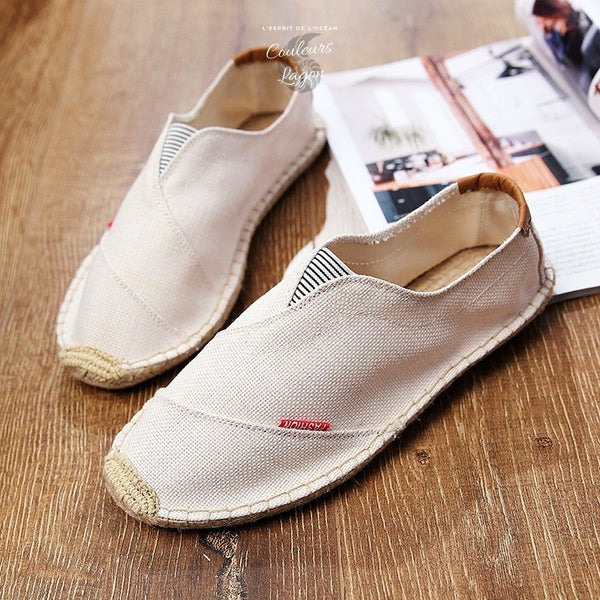 Chaussures de pêcheur décontractées en paille - Couleurs Lagon