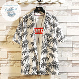 Chemise de plage décontracté HAWAI - Couleurs Lagon