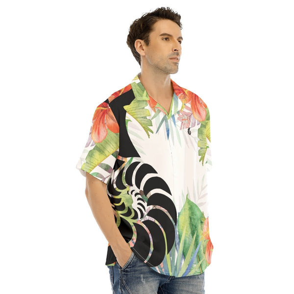 Chemise Hawaïenne Hommes Grandes Tailles Floral Hibiscus - Couleurs Lagon