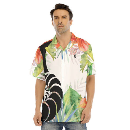 Chemise Hawaïenne Hommes Grandes Tailles Floral Hibiscus - Couleurs Lagon