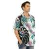 Chemise Hawaïenne Hommes Grandes Tailles Floral Palmier - Couleurs Lagon