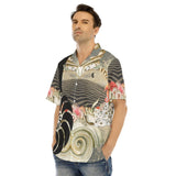 Chemise Hawaïenne Hommes Grandes Tailles Sable et Coquillages - Couleurs Lagon