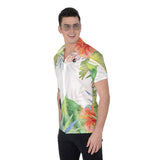 Chemise Hommes Grandes Tailles Floral Hibiscus - Couleurs Lagon