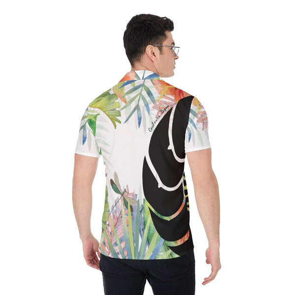 Chemise Hommes Grandes Tailles Floral Hibiscus - Couleurs Lagon