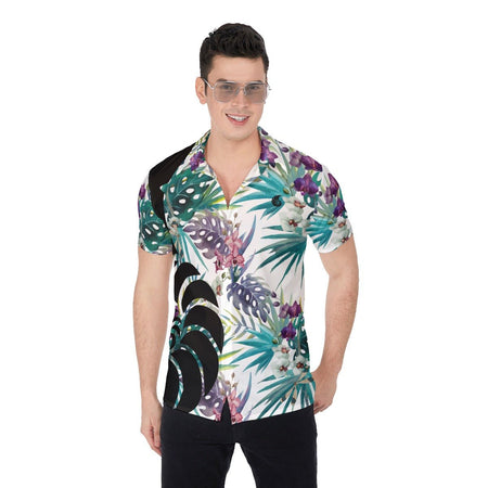 Chemise Hommes Grandes Tailles Floral Palmier - Couleurs Lagon