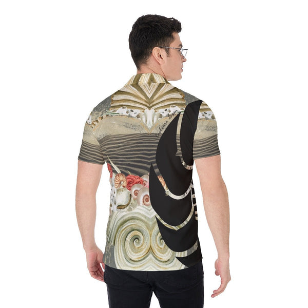 Chemise Hommes Grandes Tailles Sable et Coquillages - Couleurs Lagon