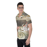 Chemise Hommes Grandes Tailles Sable et Coquillages - Couleurs Lagon