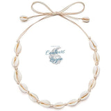 Collier de Coquillage Tressé Hawaïen - Couleurs Lagon