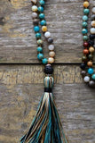 Collier de perles en pierre naturelle Mala Océan - Couleurs Lagon
