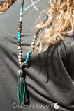 Collier de perles en pierre naturelle Mala Océan - Couleurs Lagon
