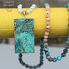 Collier Pendentif Mala en pierre Océan Couleurs Lagon - Couleurs Lagon