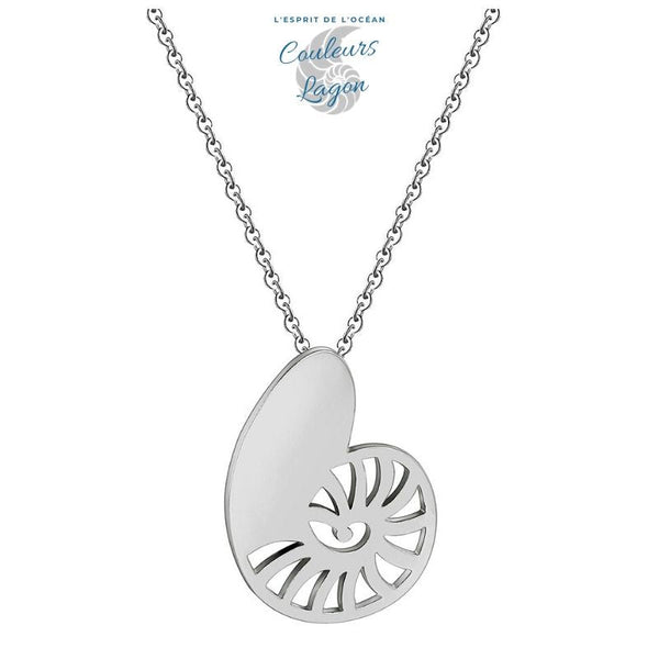 Collier Pendentif NAUTILE Couleurs Lagon - Couleurs Lagon