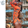 Combi Surf Manches Longues Dos Nu Push-Up REVE ORANGE - Couleurs Lagon