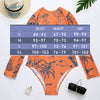 Combi Surf Manches Longues Dos Nu Push-Up REVE ORANGE - Couleurs Lagon