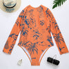 Combi Surf Manches Longues Dos Nu Push-Up REVE ORANGE - Couleurs Lagon