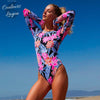 Combi Surf Manches Longues ROSE ALOA - Couleurs Lagon