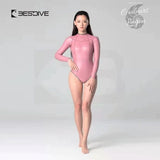 avant rose - Combinaison Dos Nu Neoprene 2mm UPF50+ Manches Longues Peau Lisse III - Couleurs Lagon