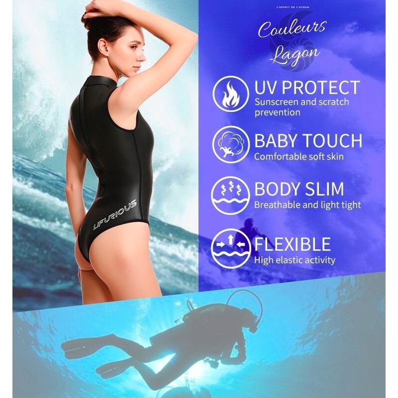 Surf Vêtements pour Femmes Maillot de Bain Une pièce imprimé pour Femmes  Maillot de Bain Maillots de Bain Protection Anti-UV pour Le Maillot de Bain  de plongée sous-Marine Tankinis : : Mode