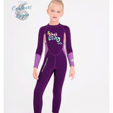 avant violet - -Combinaison Néoprene Enfants 2,5mm UPF50+ Zip Dorsal - Couleurs Lagon