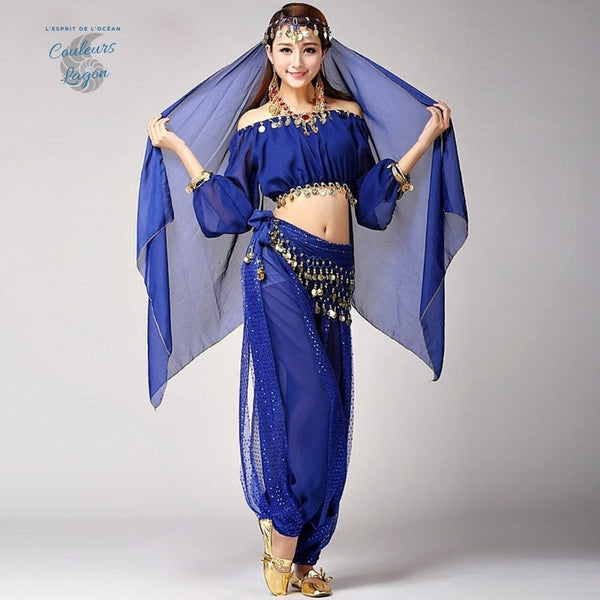 Costumes de danse à manche longue pour femme - Couleurs Lagon