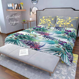 Couette légère et respirante US COULEURS LAGON FLORAL LIBELLULE - Couleurs Lagon