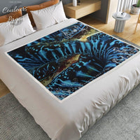 Couverture Polaire BENITIER BLEU - Couleurs Lagon