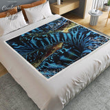 Couverture Polaire BENITIER BLEU - Couleurs Lagon