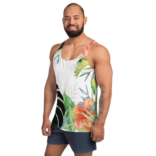 Débardeur Unisexe Couleurs Lagon FLORAL HIBISCUS - Couleurs Lagon