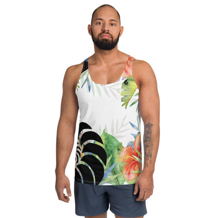 Débardeur Unisexe Couleurs Lagon FLORAL HIBISCUS - Couleurs Lagon